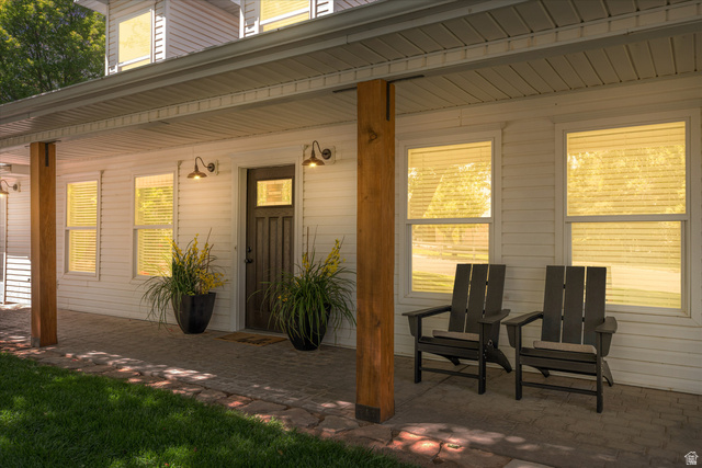 246 West Mount Charm Road Toquerville, UT 84774 - Photo 56 of 70 View of exterior entry featuring a porch