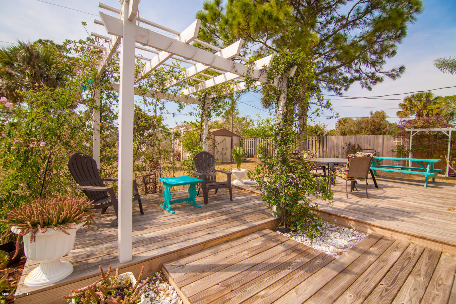 640 Crowberry Road Northeast Palm Bay, FL 32907 - Photo 15 of 16 Pergola and decking