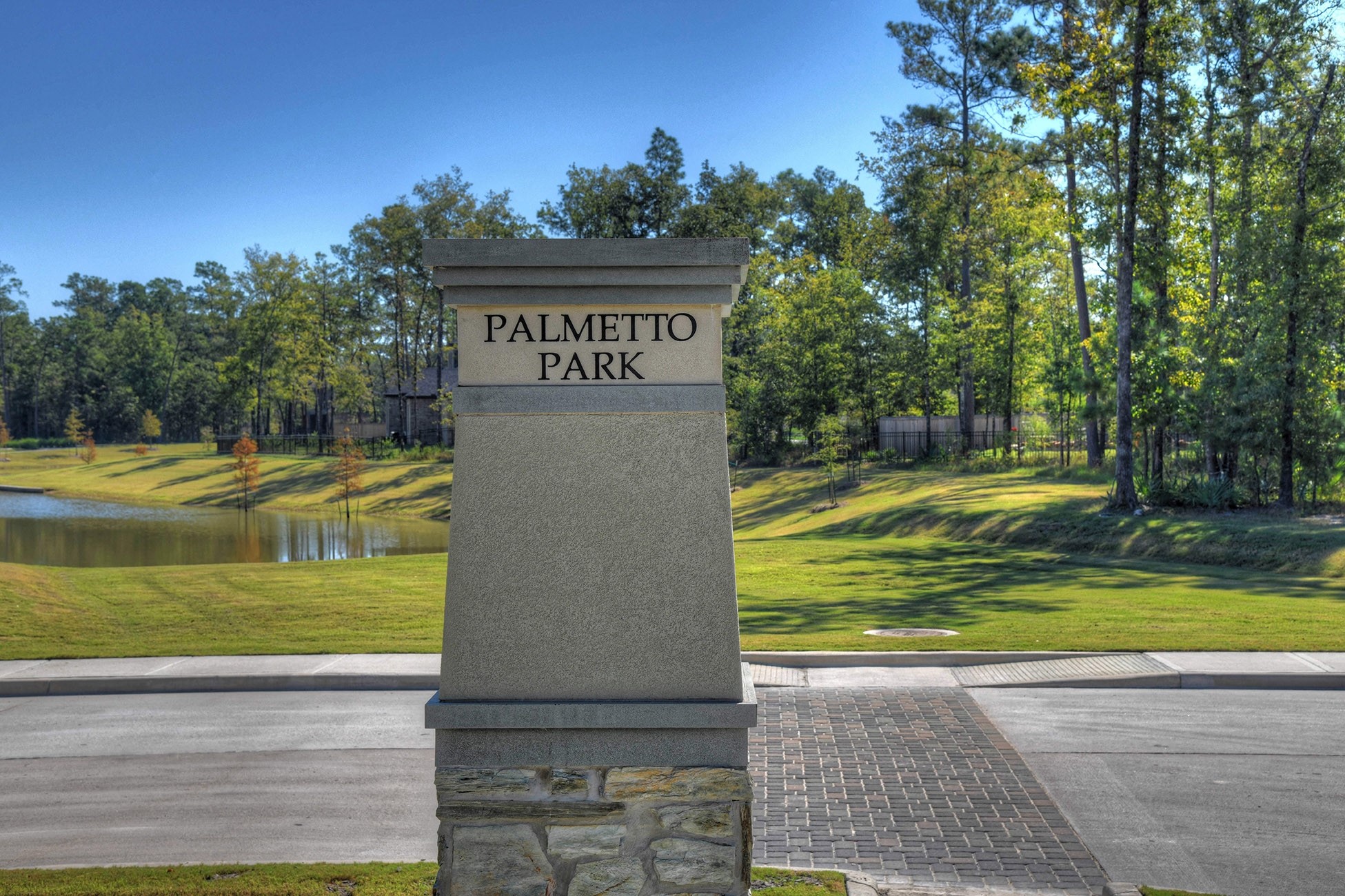 17211 Green Darter Conroe, TX 77385 - Photo 35 of 48 a view of a park with welcome board