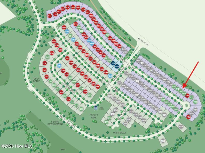 5928 Moonshell Loop Wilmington, NC 28412 - Photo 2 of 3 Lot Map of 1149