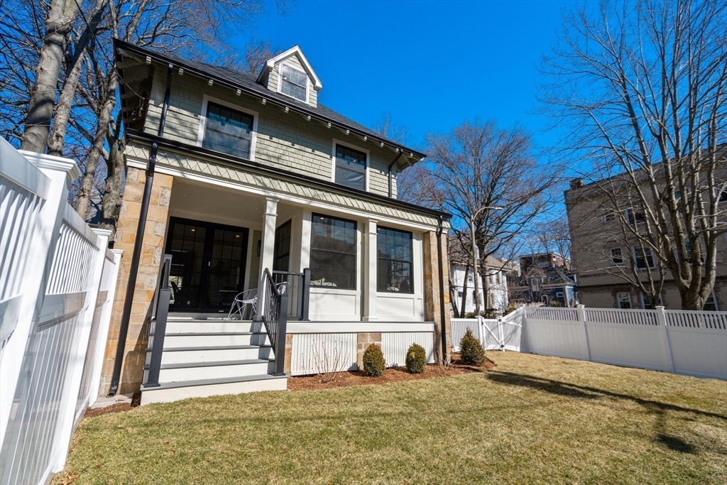 8 Stetson Street Brookline, MA 02446 - Photo 29 of 36 a view of a building with a outdoor space