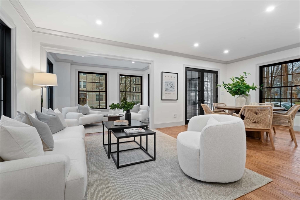 8 Stetson Street Brookline, MA 02446 - Photo 6 of 36 a living room with furniture and a potted plant