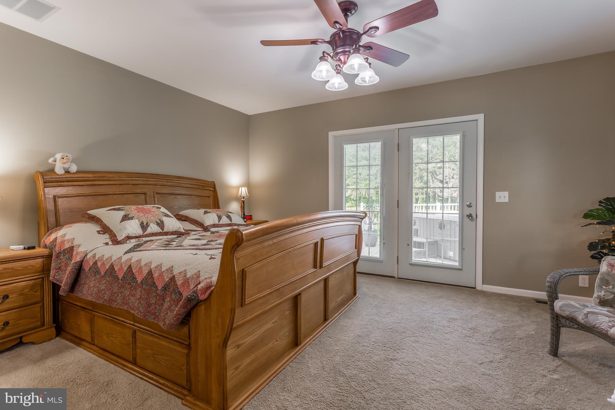 20405 Bucks Branch Road Bridgeville, DE 19933 - Photo 20 of 56 MAIN BEDROOM W/FRENCH DOORS TO DECK & HOT TUB