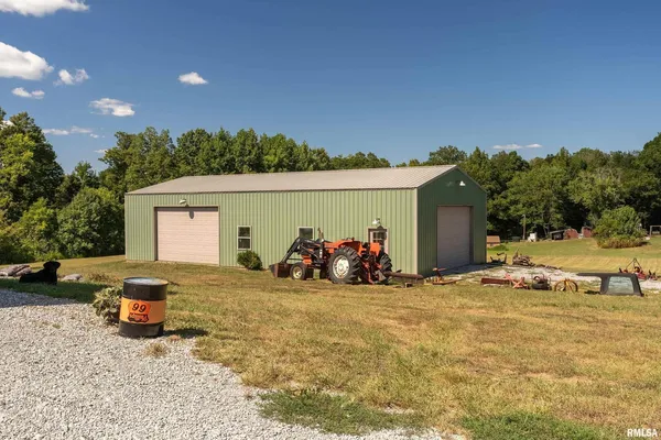 a view of a house with a garage
