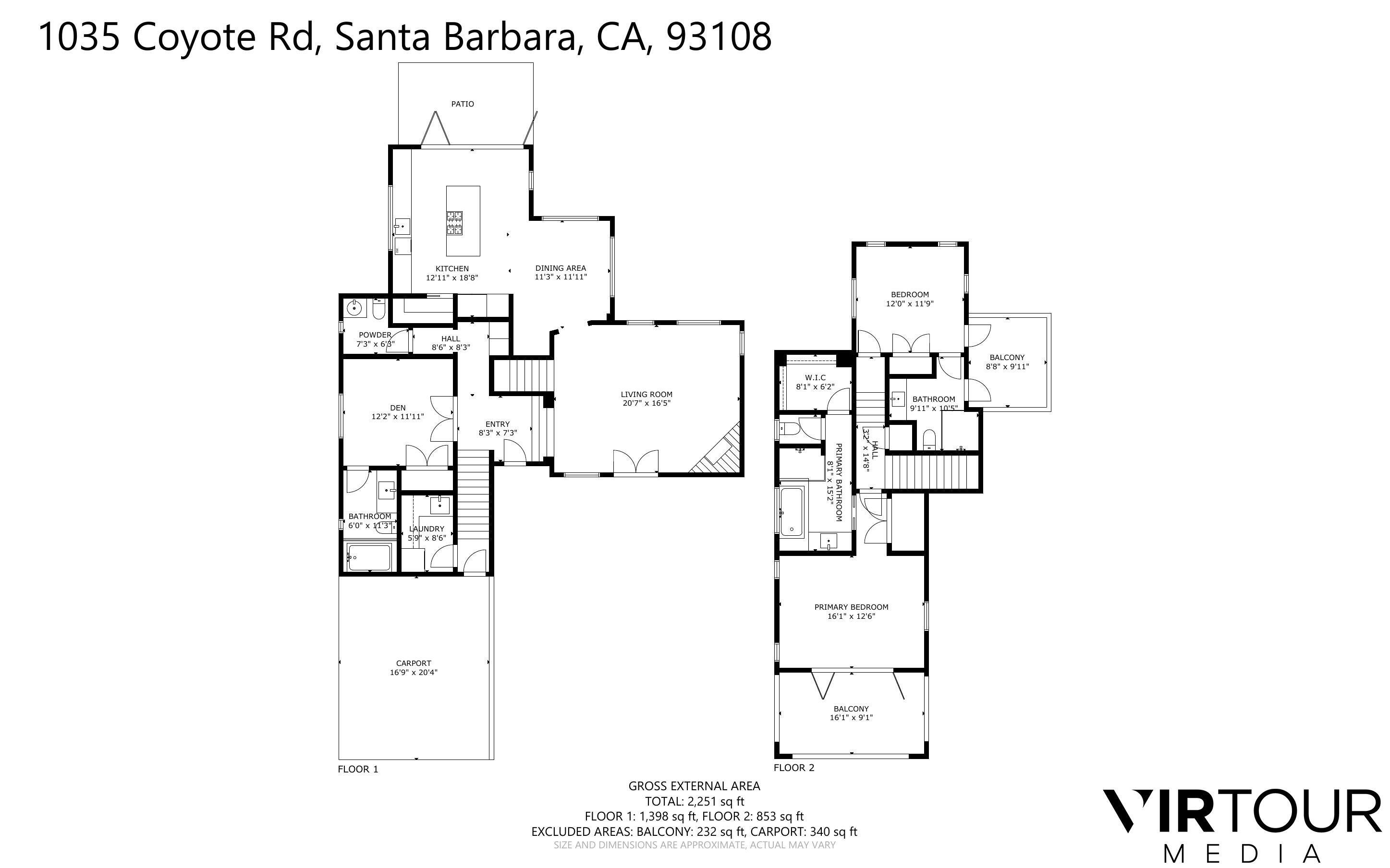 1035 Coyote Road Montecito, CA 93108 - Photo 20 of 20 Floor Plan