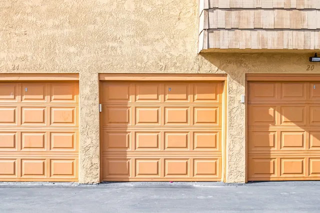 front view of a house with an outdoor space