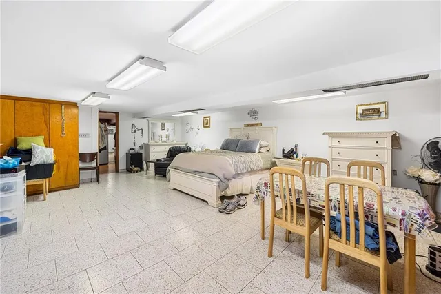 a view of a car garage