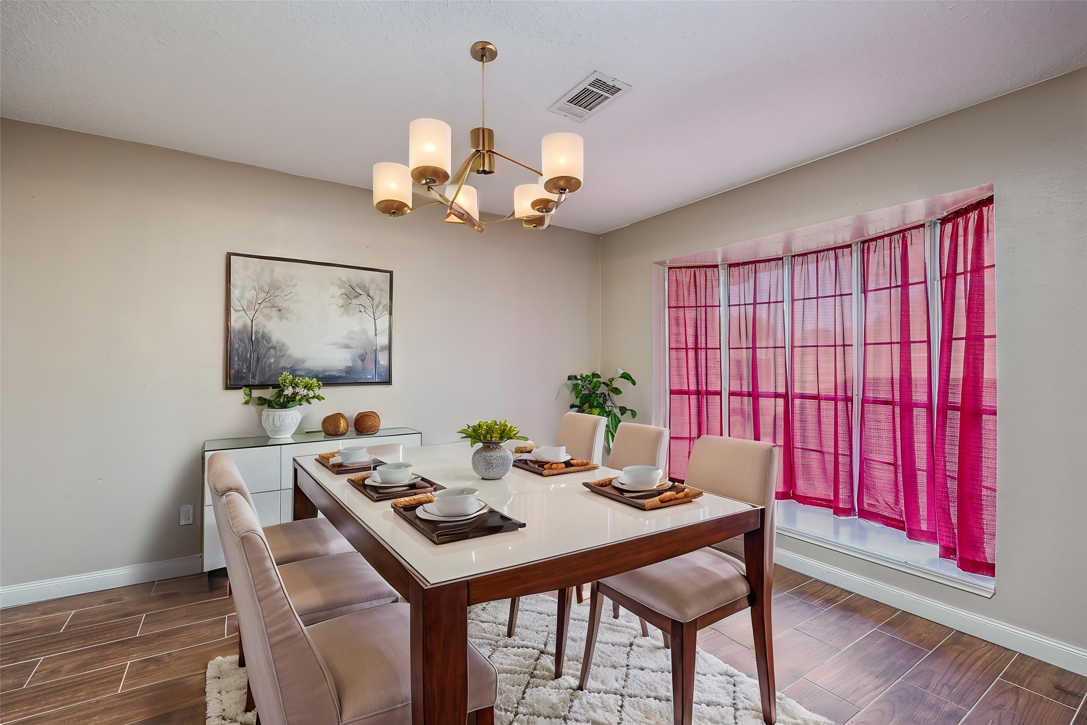 1603 East Baker Road Baytown, TX 77521 - Photo 2 of 26 This versitle room could be used as a dining room or a study.
Virtually staged.