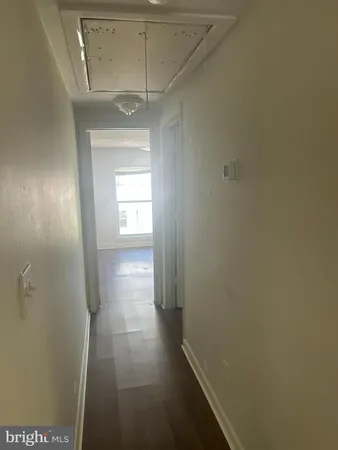 a view of hallway with window