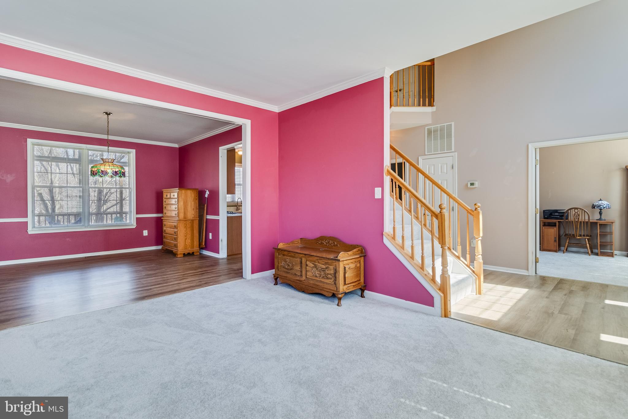 5815 Mill Branch Road Huntingtown, MD 20639 - Photo 8 of 47 a room with furniture and stairs