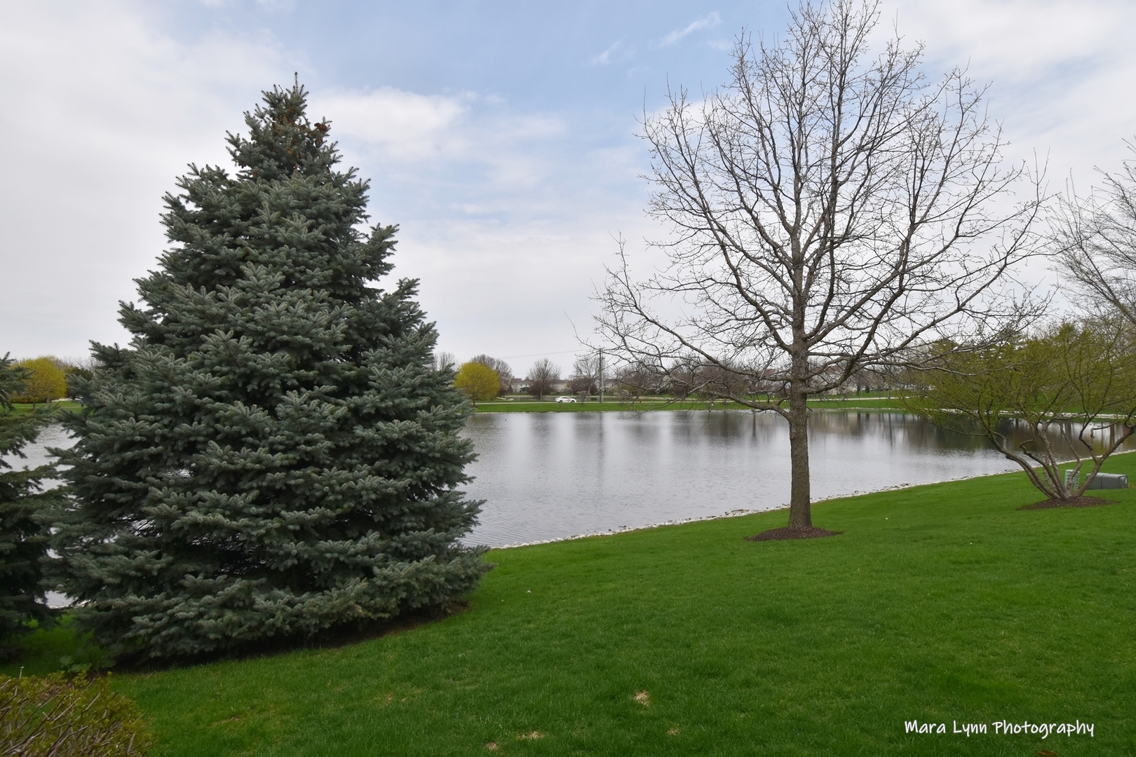 1986 West Cobblestone Road, Unit 1986 Romeoville, IL 60446 - Photo 36 of 36 a view of a lake with a house in the background