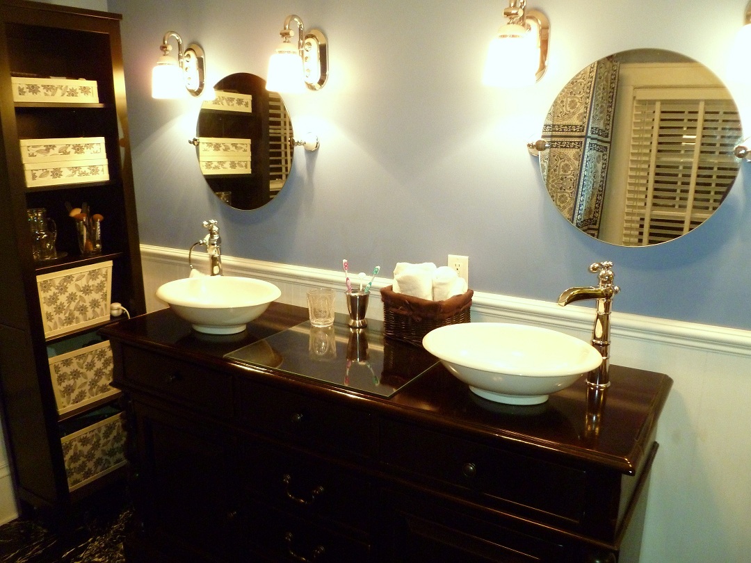 3388 Webster Road Blue Ridge, VA 24064 - Photo 24 of 40 a bathroom with a sink and a mirror