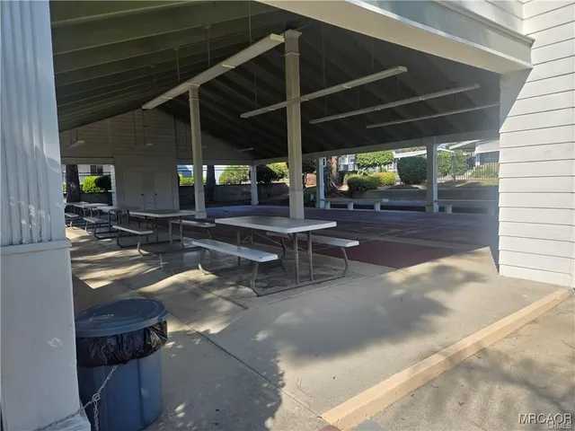 a view of a lobby with a porch