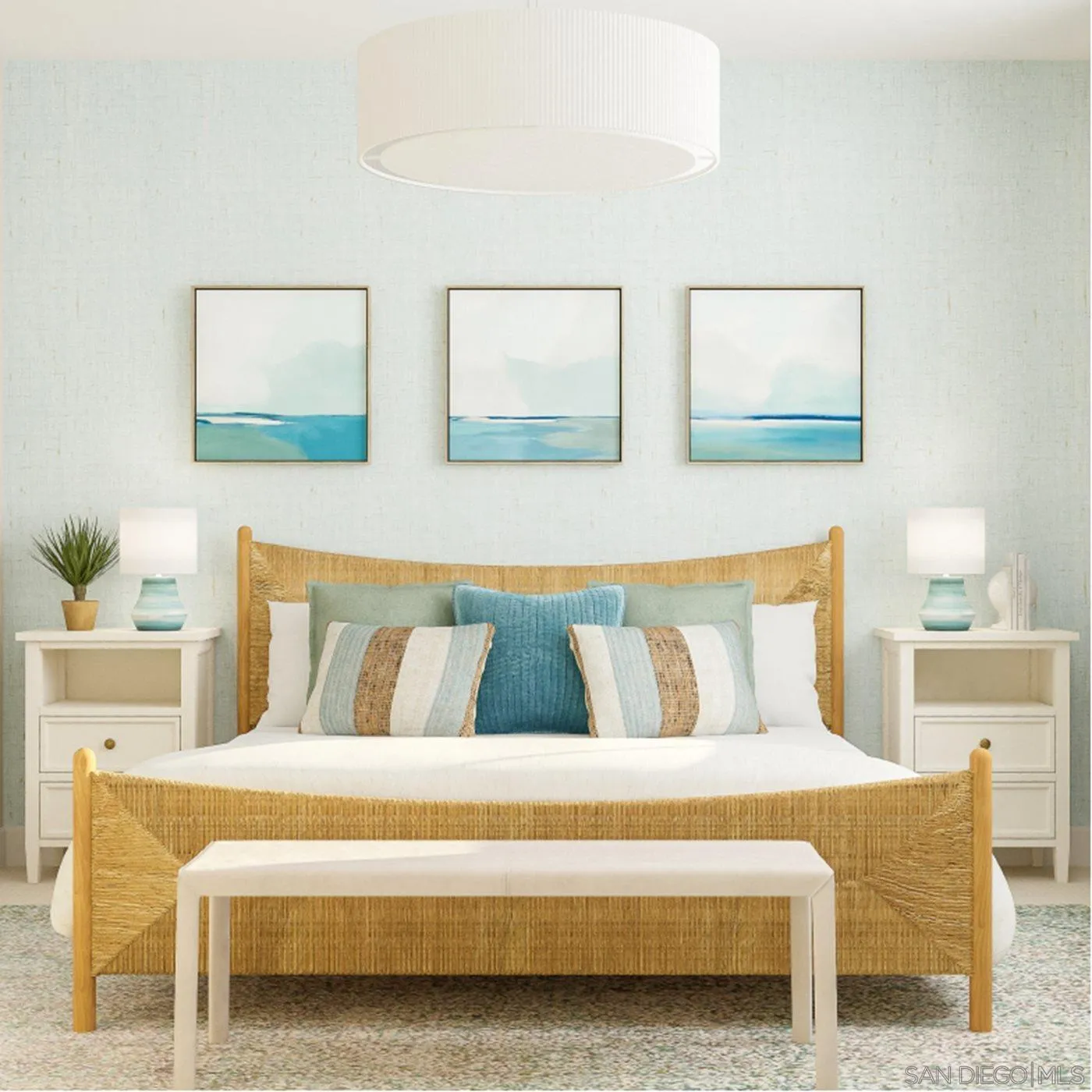 13357 Jimmy Way Poway, CA 92064 - Photo 14 of 19 a bedroom with a bed and lamp