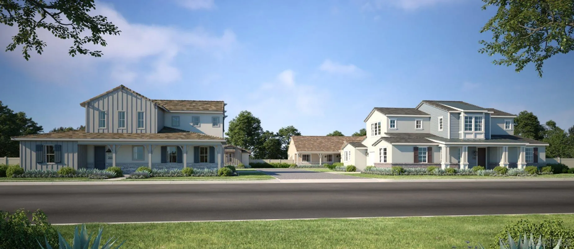 13357 Jimmy Way Poway, CA 92064 - Photo 2 of 19 a front view of residential houses and street with trees