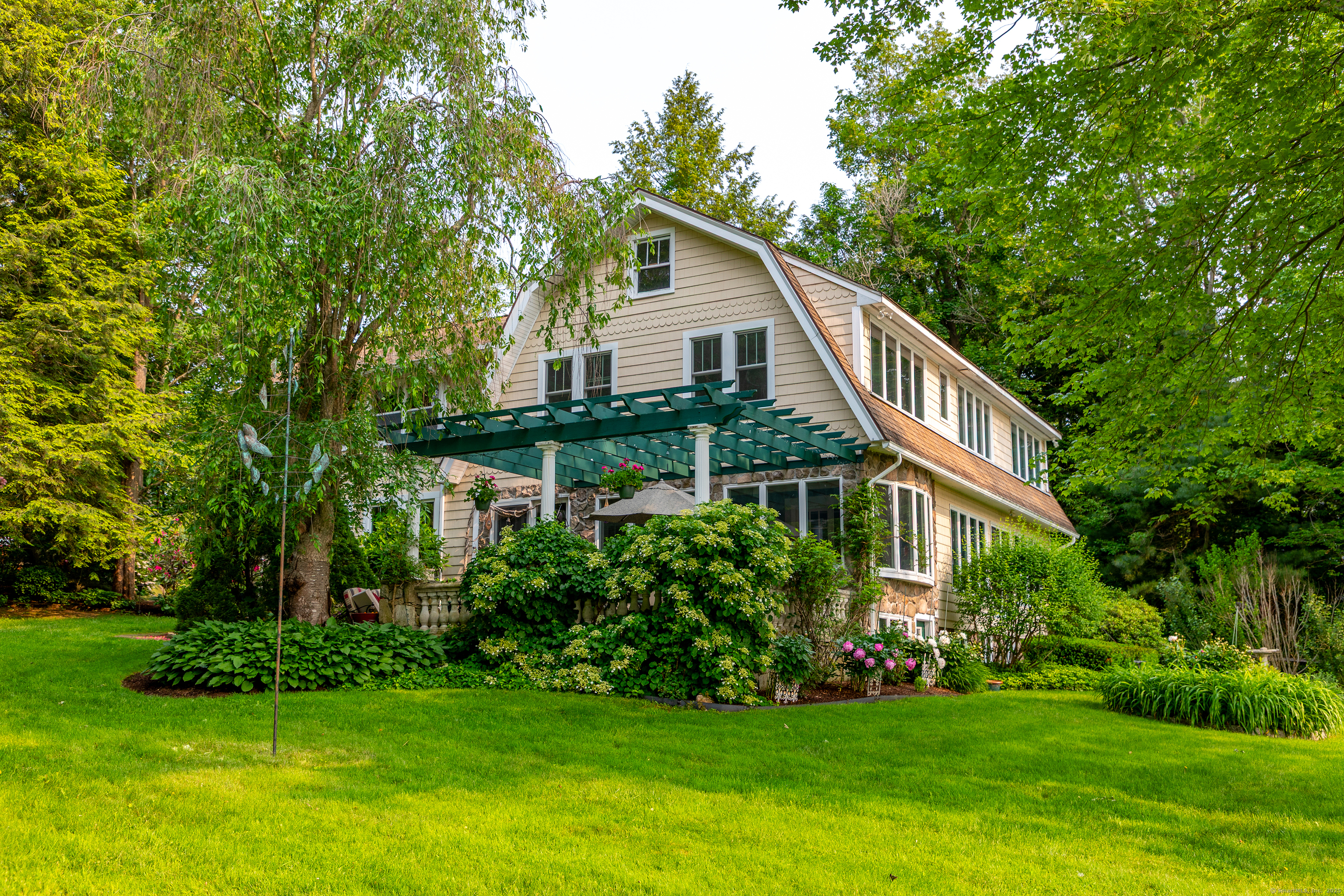 98 Island Trail Morris, CT 06763 - Photo 2 of 36 a view of a house with backyard and garden