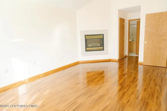 a close view of fireplace