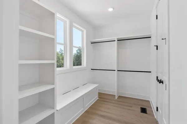 a view of a walk in closet