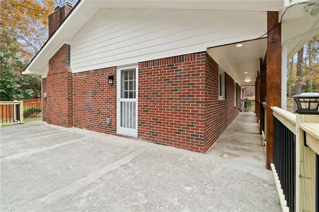 a view of a house with a stairs