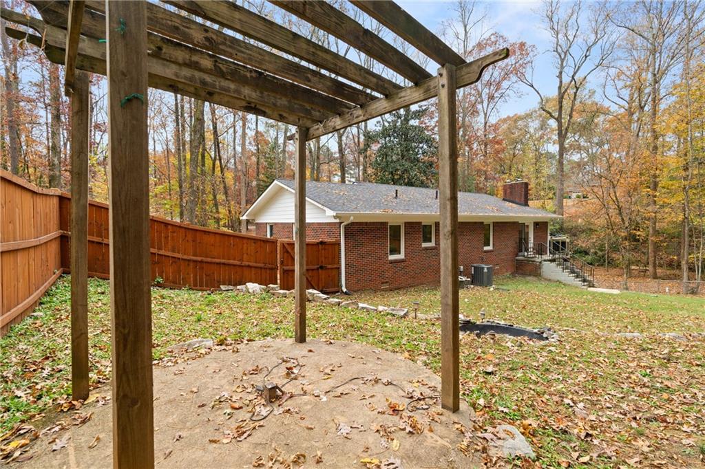 2608 Laurelwood Road Atlanta, GA 30360 - Photo 30 of 45 a view of a porch with a backyard