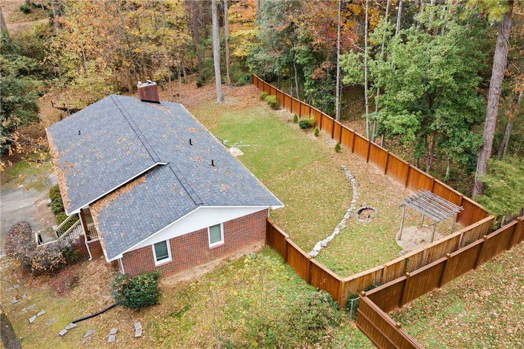 2608 Laurelwood Road Atlanta, GA 30360 - Photo 40 of 45 aerial view of a house with swimming pool