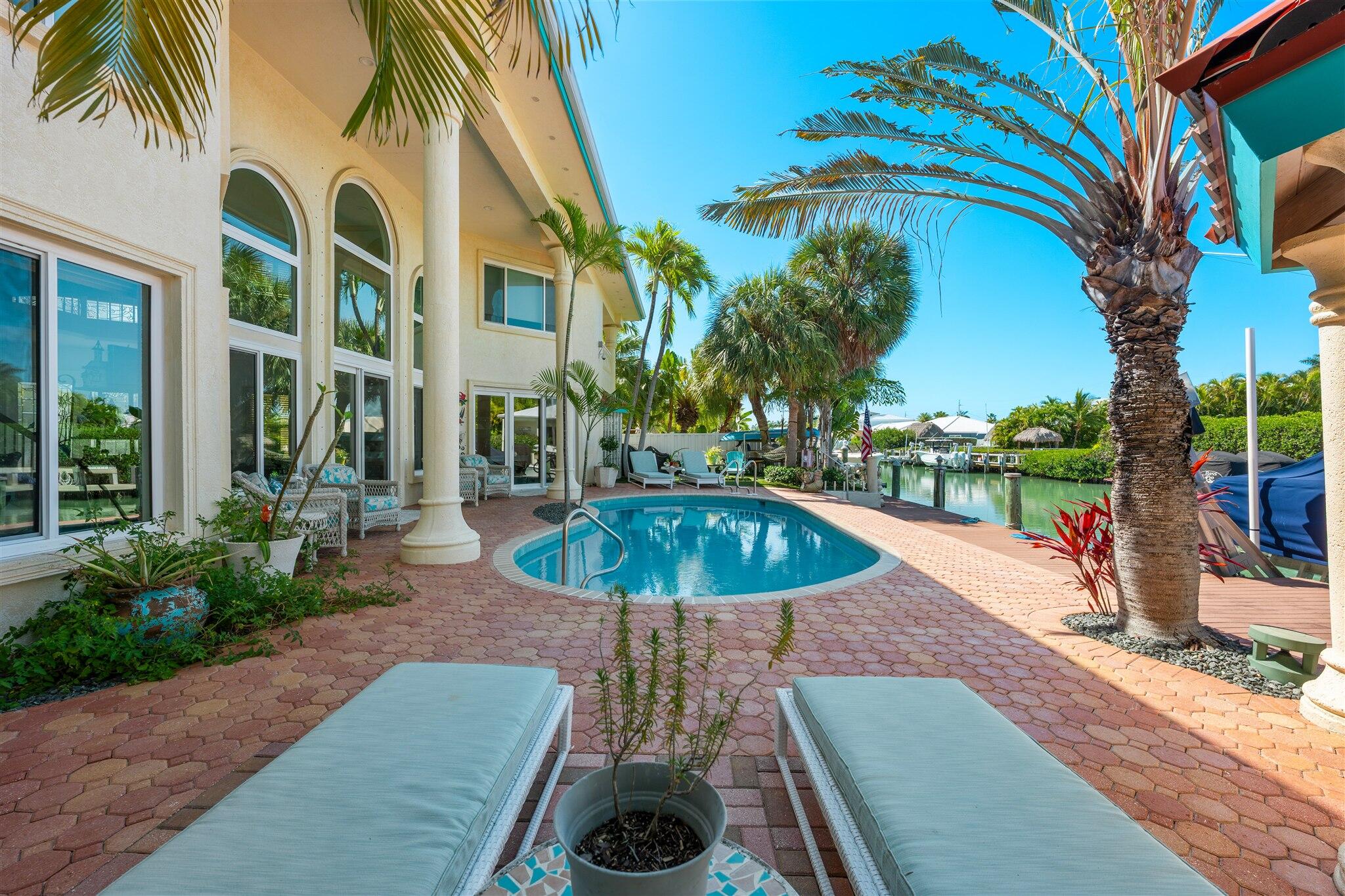 431 12th Street Key Colony Beach, FL 33051 - Photo 6 of 31 Pool Patio Canal