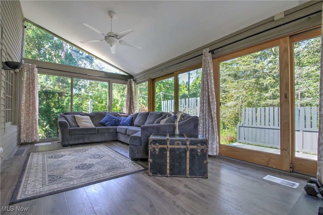 11375 Bean Road Chardon, OH 44024 - Photo 24 of 50 Sunroom / solarium with wood finished floors and high vaulted ceiling