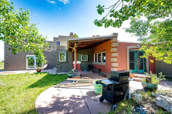 a backyard of a house