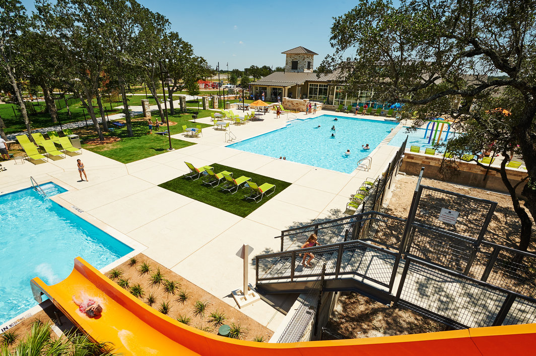 408 Ravello Street Liberty Hill, TX 78642 - Photo 39 of 40 a view of a swimming pool with a patio