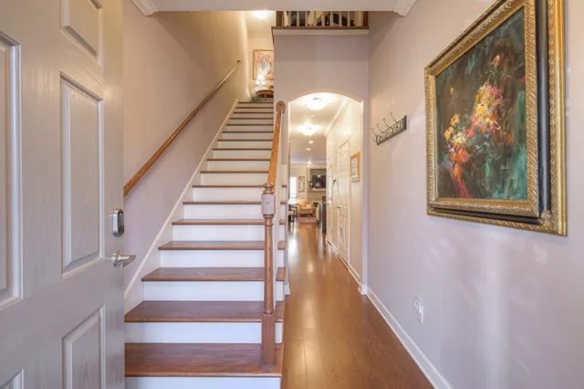 a view of a chairs in patio