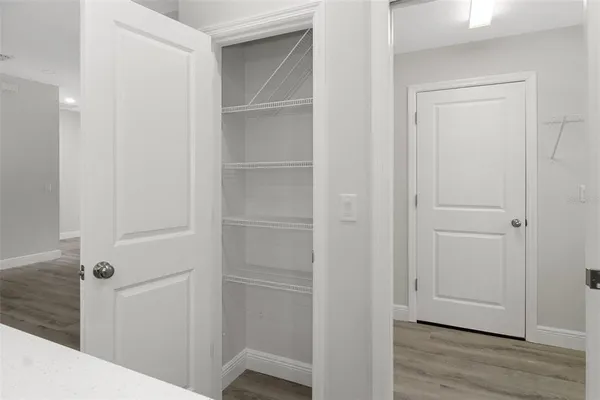 a view of a walk in closet