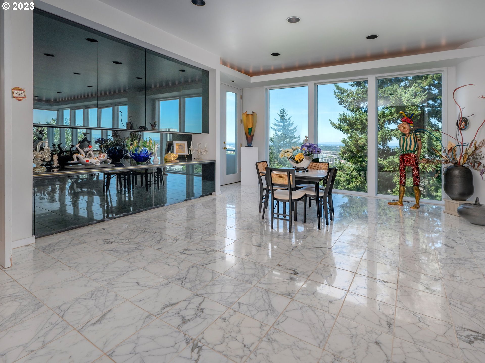 1405 Southwest Cardinell Drive Portland, OR 97201 - Photo 3 of 36 a view of a dining room with furniture window and outside view