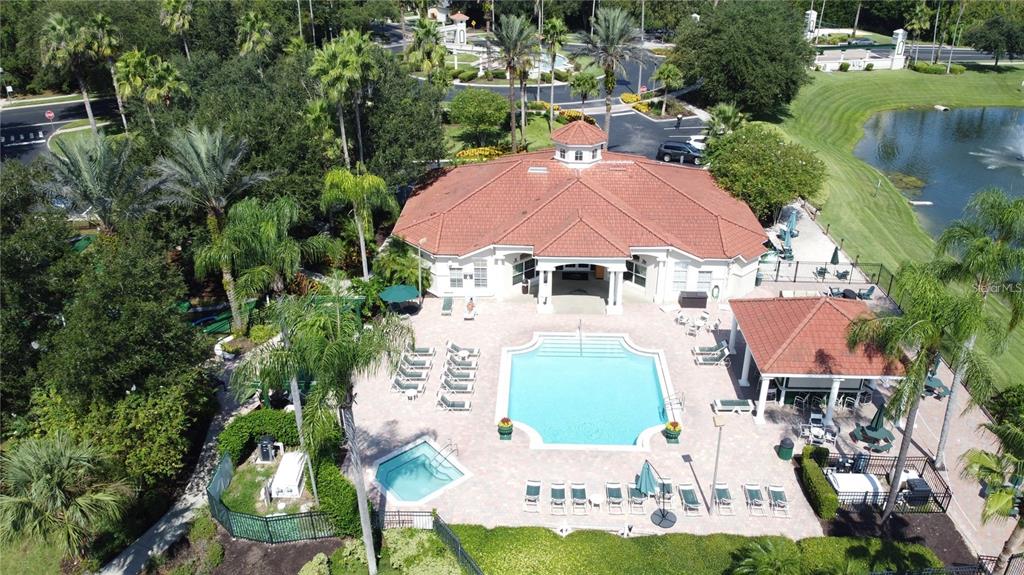 8538 Crystal Cove Loop Kissimmee, FL 34747 - Photo 41 of 59 an aerial view of house with yard swimming pool and outdoor seating
