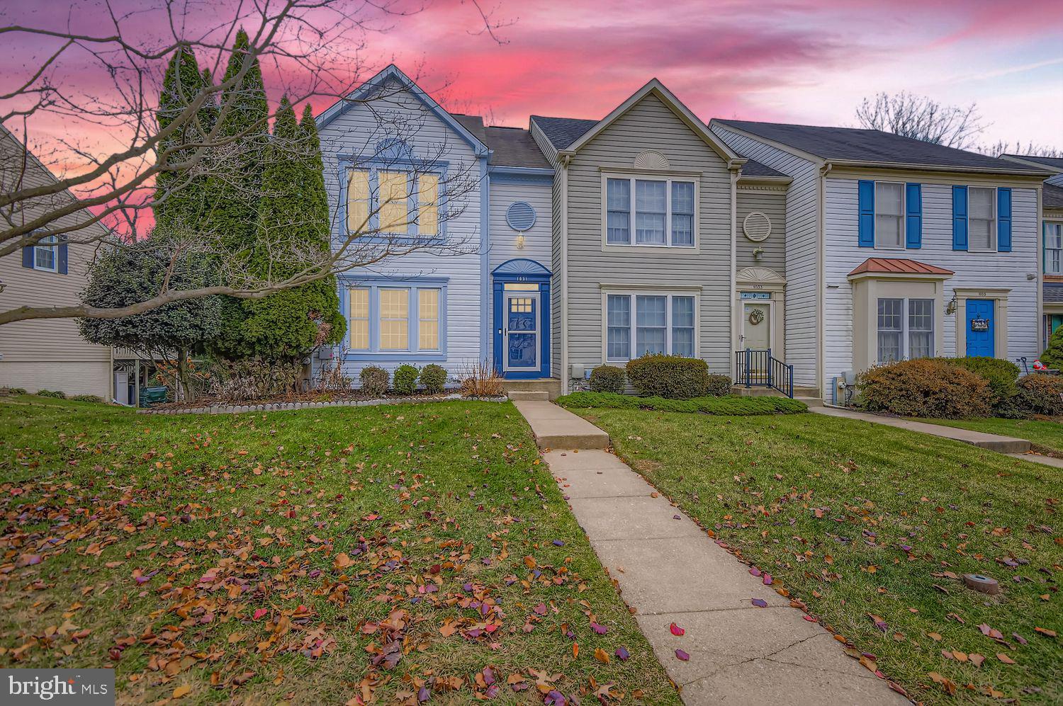 Front of Home Sunset