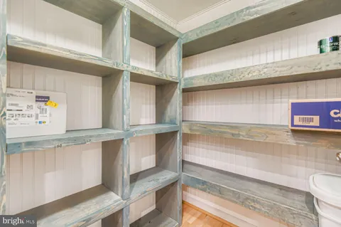 a view of storage and utility room