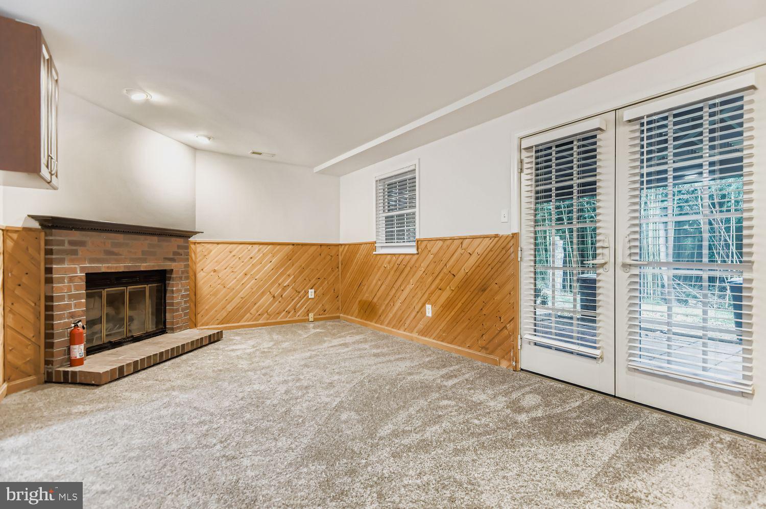 1031 Wingate Court, Unit K 1 Bel Air, MD 21014 - Photo 22 of 29 Large Finished Basement with Brick Fireplace
