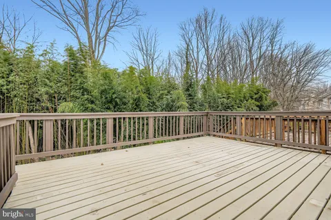 a view of wooden deck
