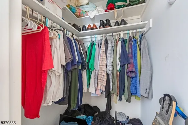 a view of a storage room with a sink