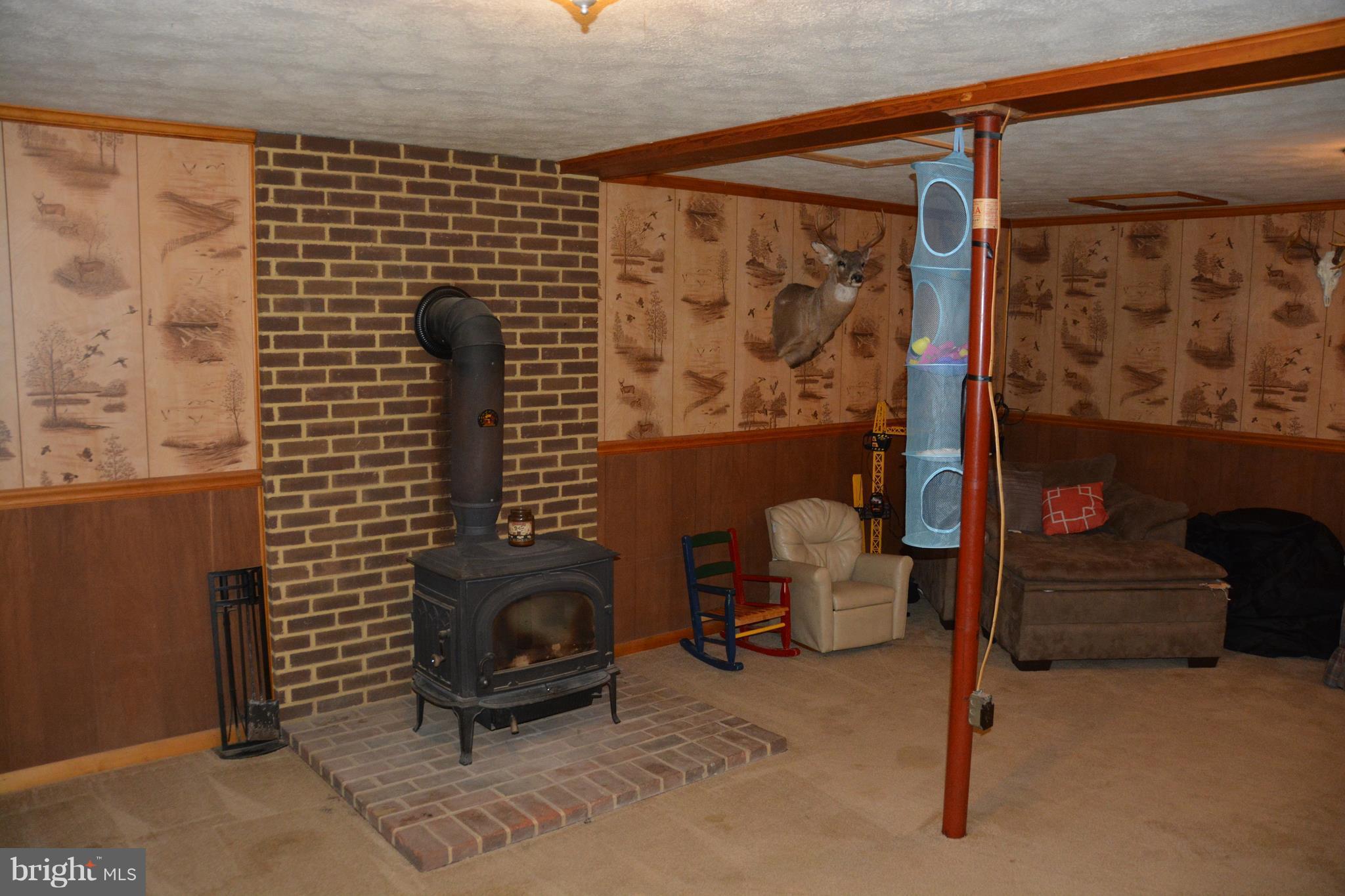 545 Whissens Ridge Road Winchester, VA 22602 - Photo 18 of 30 Family Room lower level w/woodstove