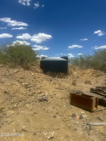 a view of a lake from a yard