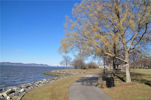 a view of road and snow