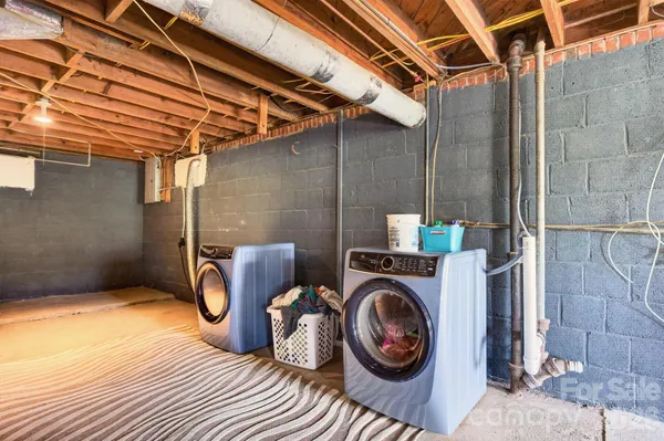 a view of a storage room