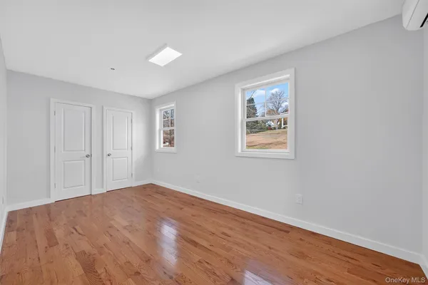 a view of kitchen with wooden floor