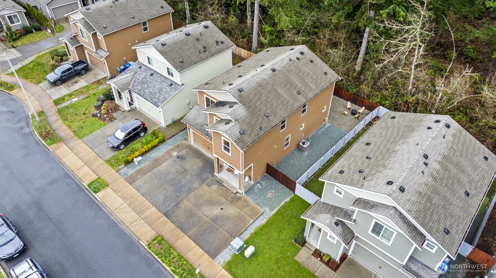 31817 120th Street Southeast Sultan, WA 98294 - Photo 37 of 40 an aerial view of a house with a garden