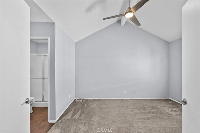 an empty room with a workbench