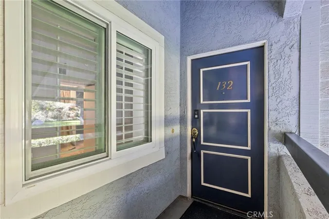 a elevator with metal door