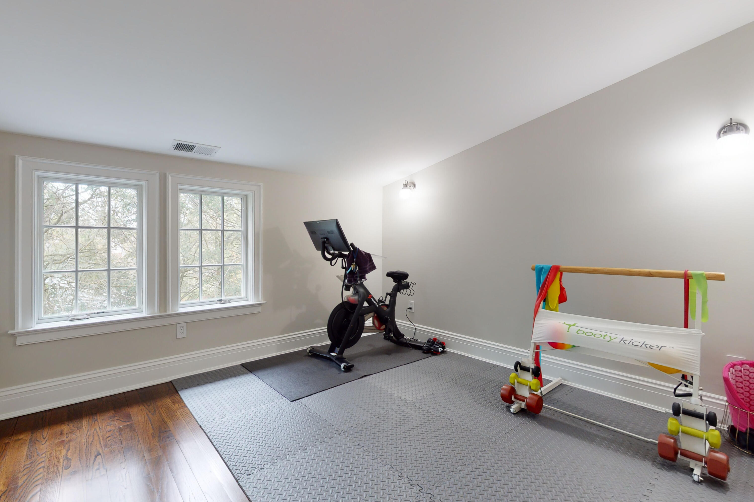 18 Cat Rock Road Cos Cob, CT 06807 - Photo 26 of 37 a view of a room with gym equipment and a window
