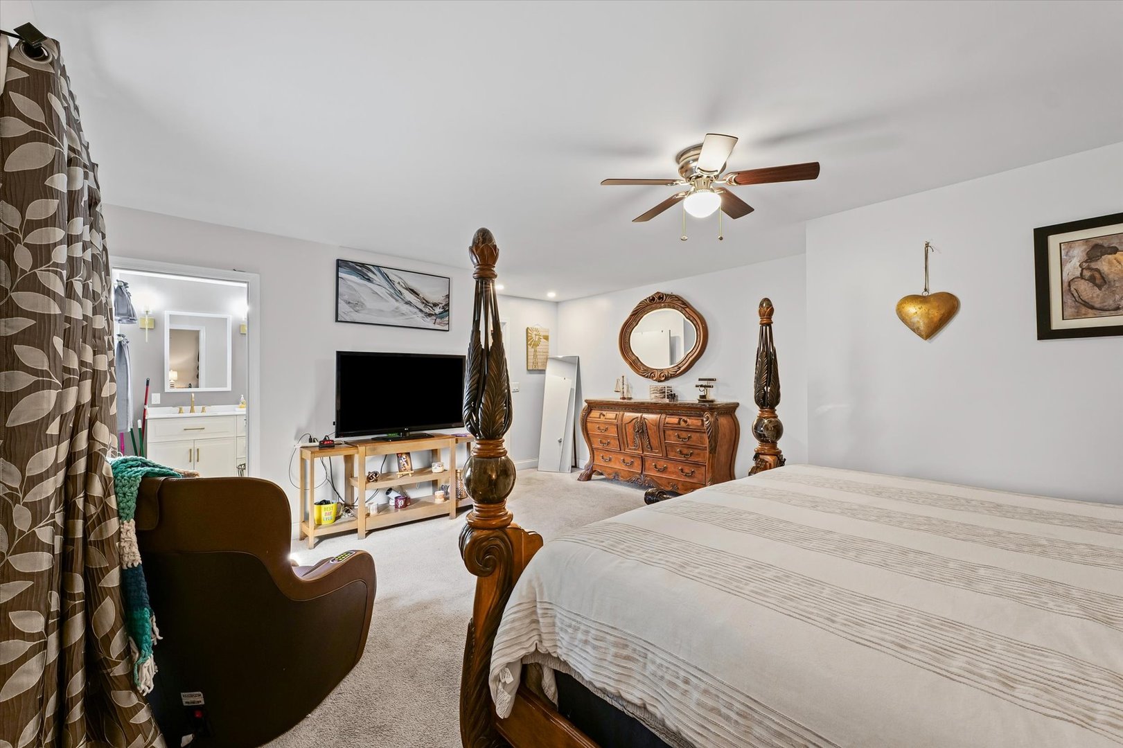 101 Thornhill Drive Danville, IL 61832 - Photo 26 of 42 a bedroom with a bed and a flat screen tv