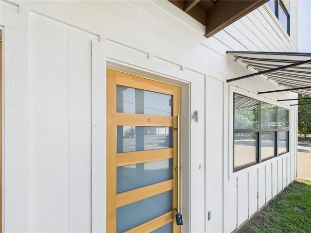 a view of front door