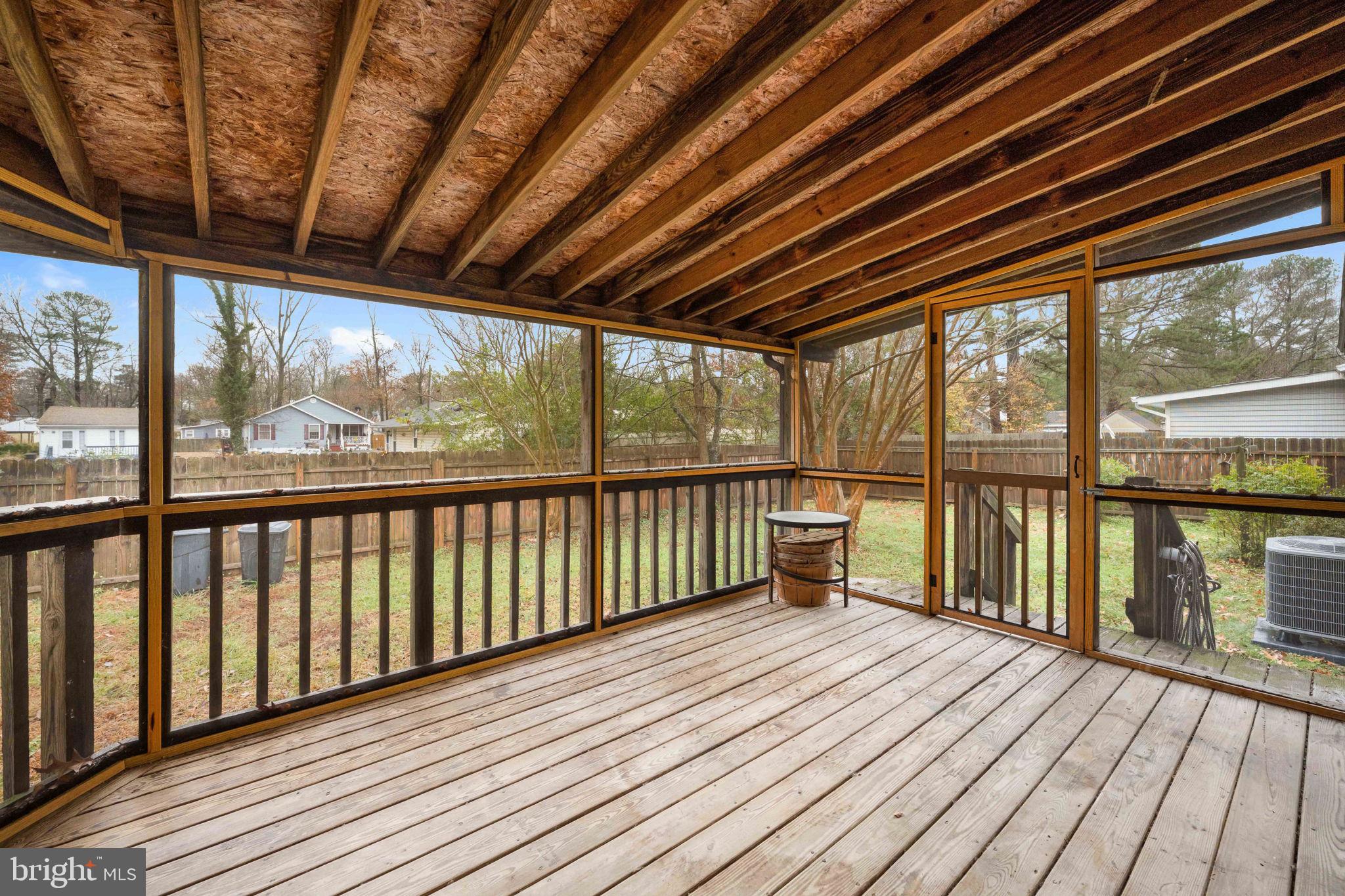 128 11th Street Colonial Beach, VA 22443 - Photo 41 of 58 a view of balcony with wooden floor